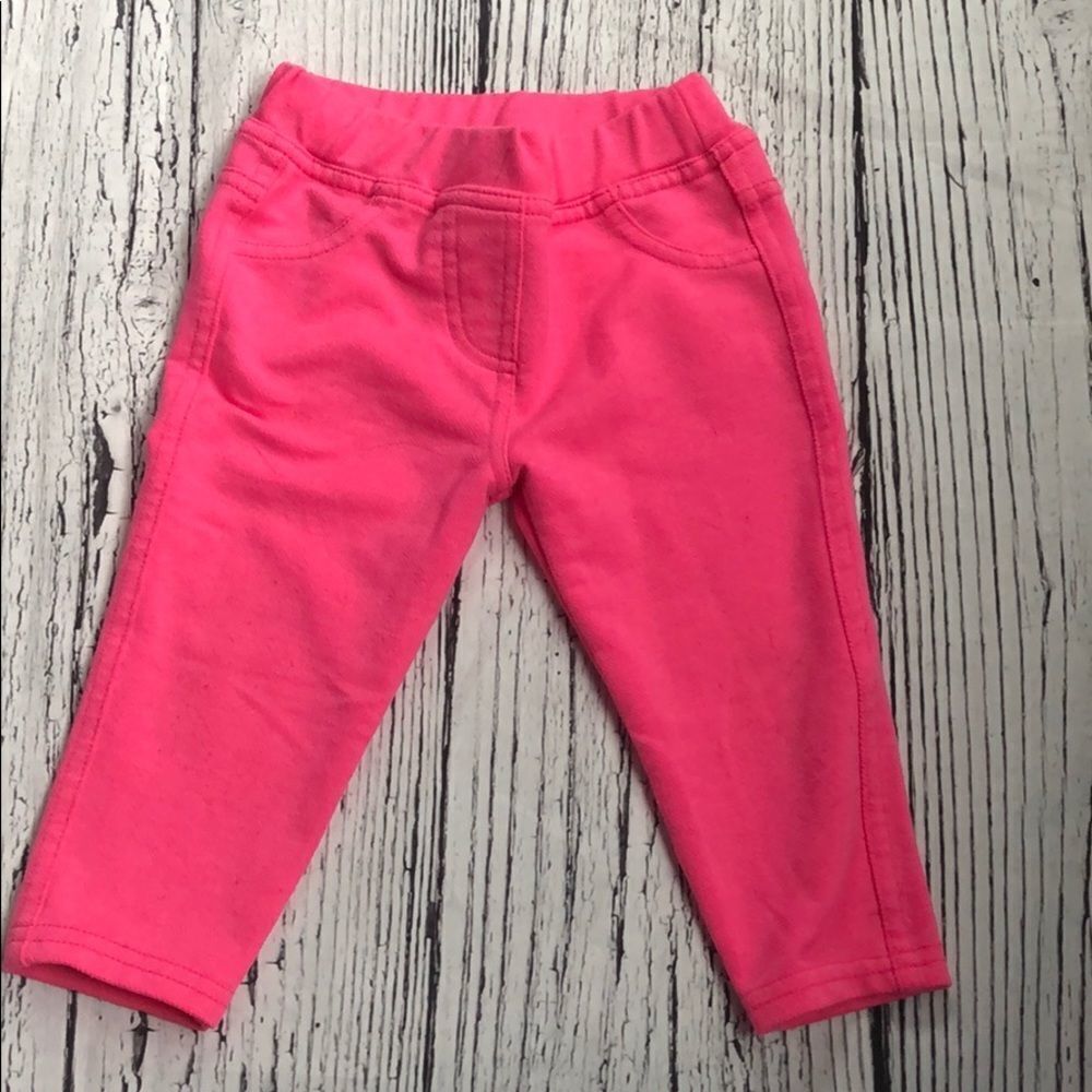 🍭*6/$30* Pink George baby girl jeggings 6-12 m